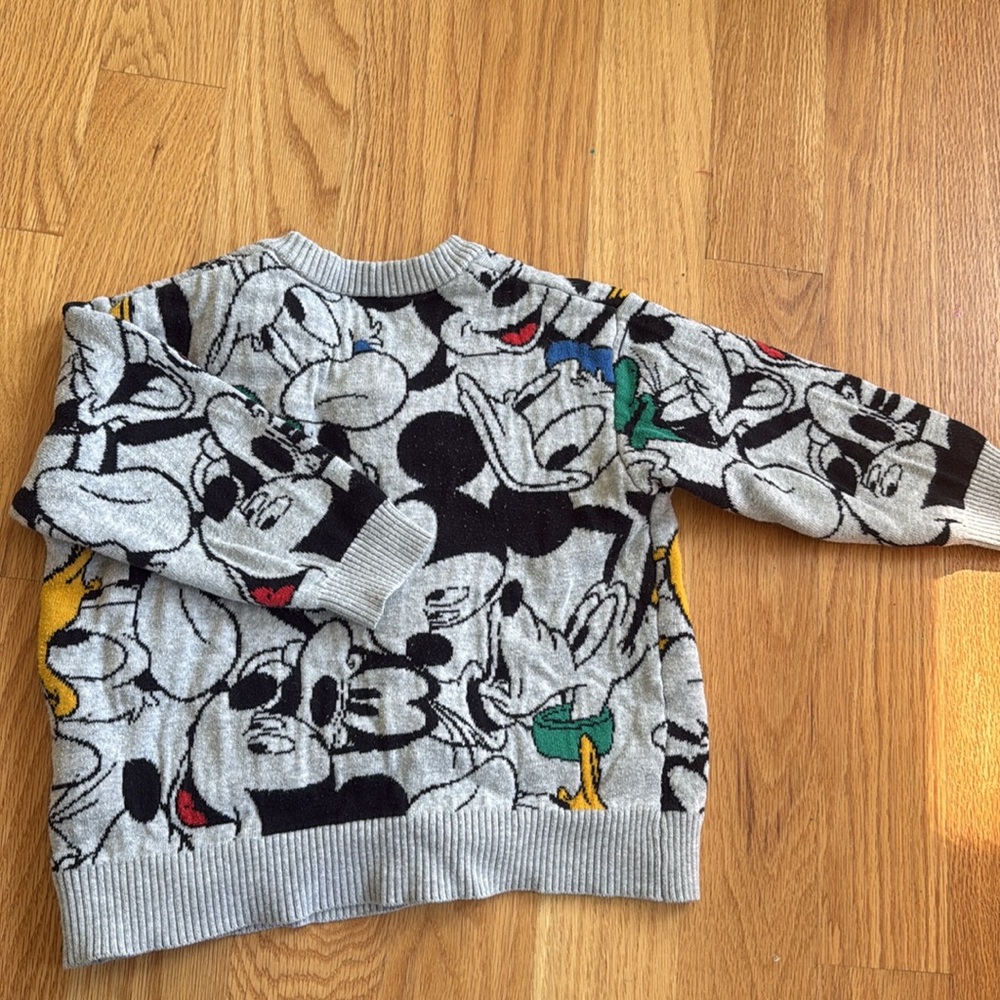 Disney Gray and Green Cartoon Sweater - Picture 5 of 5